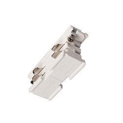 Obrázek pro produkt Deko-Light kolejnicový systém 3-fázový 230V D Line elektrická spojka 230V bílá RAL 9016 68 - DEKOLIGHT