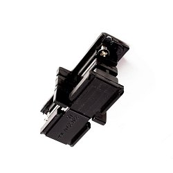 Obrázek pro produkt Deko-Light kolejnicový systém 3-fázový 230V D Line mechanická spojka černá RAL 9011 66,4 - DEKOLIGHT