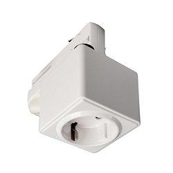 Obrázek pro produkt Deko-Light kolejnicový systém 3-fázový 230V D Line adaptér se zásuvkou 230V bílá RAL 9016 58,5 - DEKOLIGHT