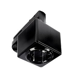 Obrázek pro produkt Deko-Light kolejnicový systém 3-fázový 230V D Line adaptér se zásuvkou 230V černá RAL 9011 58,5 - DEKOLIGHT