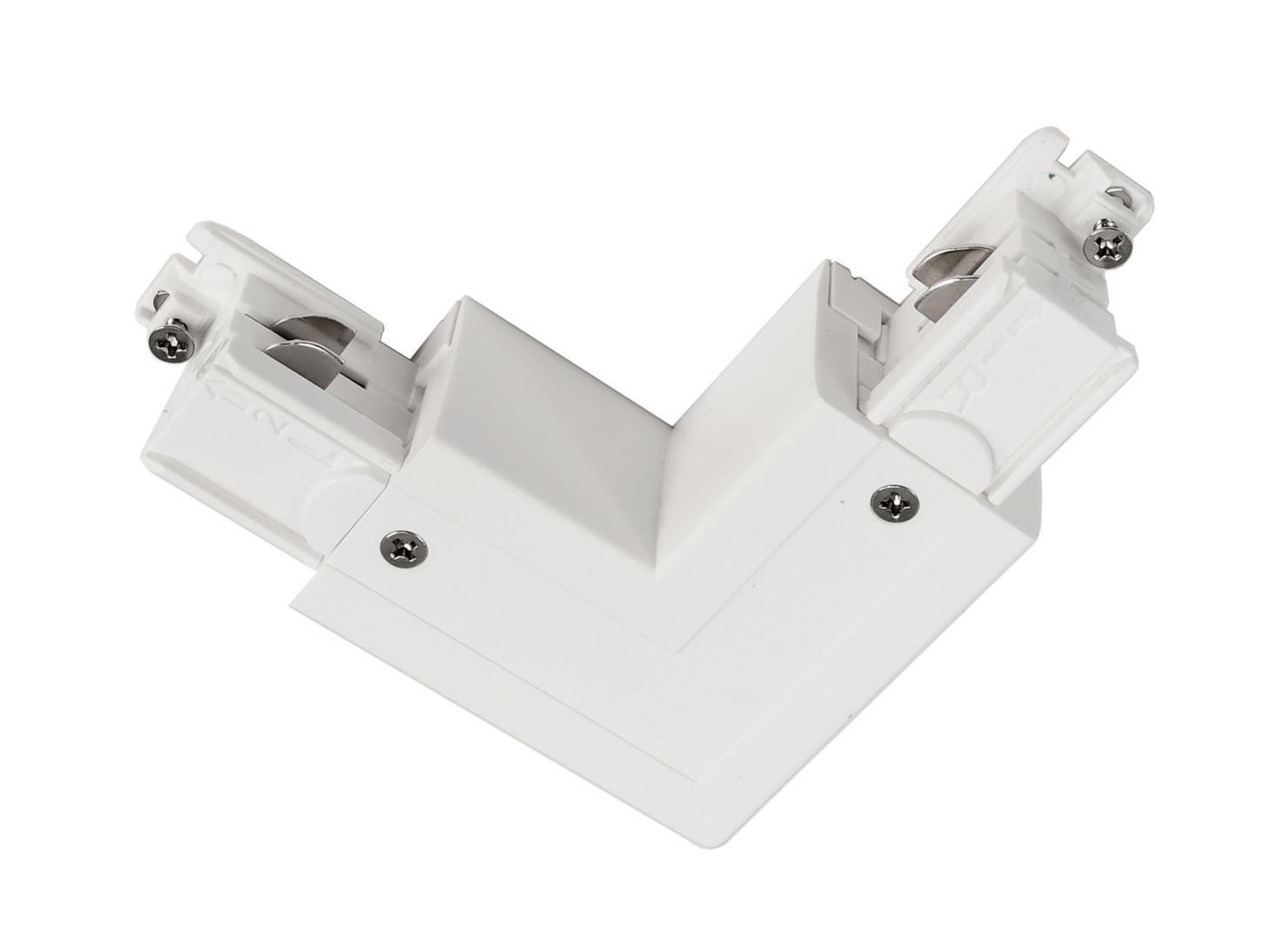 IMPR 710036 Deko-Light kolejnicový systém 3-fázový 230V D Line 90°-spojka levé-pravé 230V bílá RAL 9016 100,7 - LIGHT IMPRESSIONS
