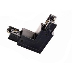 Obrázek pro produkt Deko-Light kolejnicový systém 3-fázový 230V D Line 90°-spojka levé-pravé 230V černá RAL 9011 100,7 - DEKOLIGHT