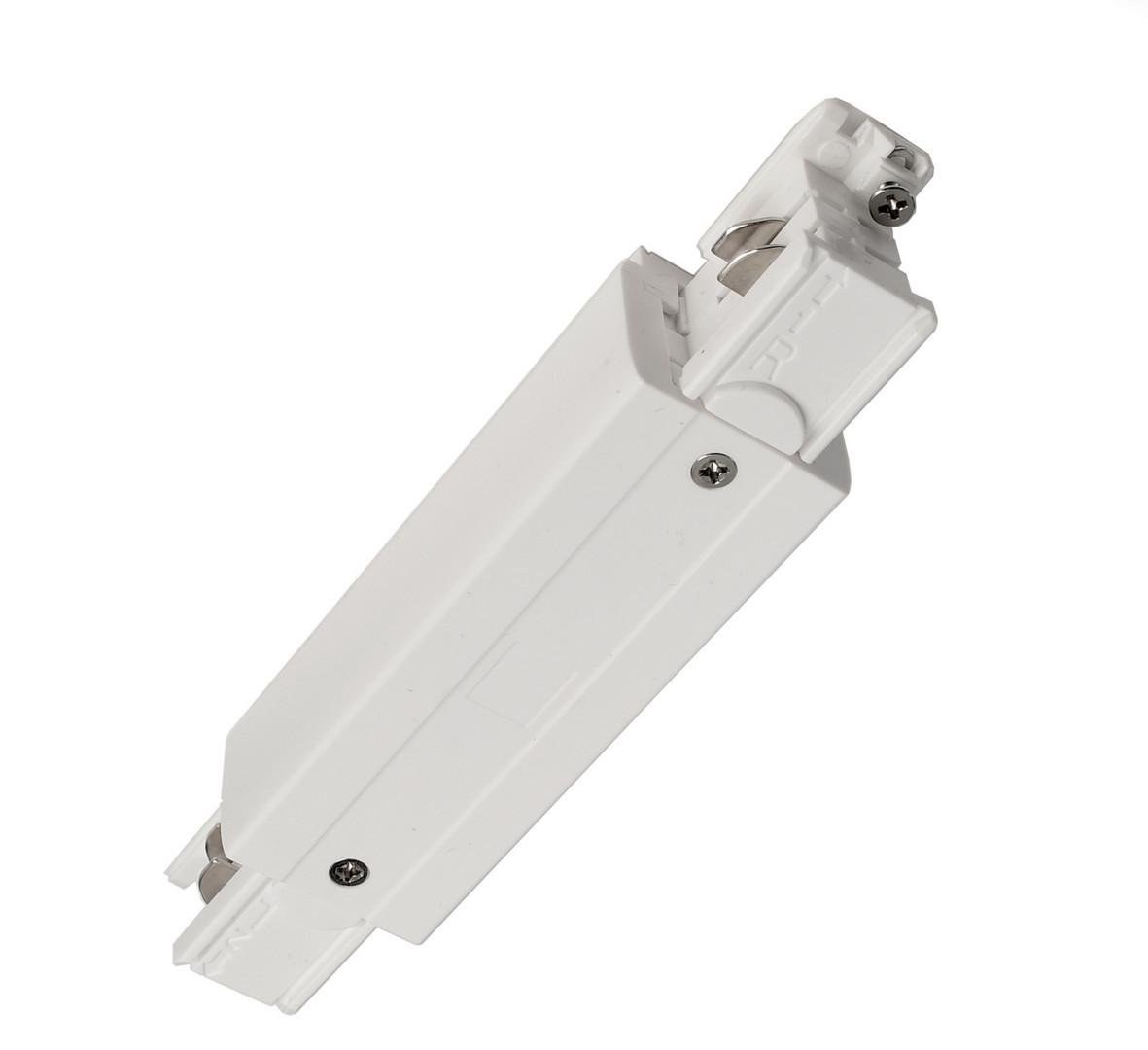 IMPR 710042 Deko-Light kolejnicový systém 3-fázový 230V D Line elektrické prodlužovací spojení možnost napájení levé-pravé 230V bílá RAL 9016 166 - LIGHT IMPRESSIONS