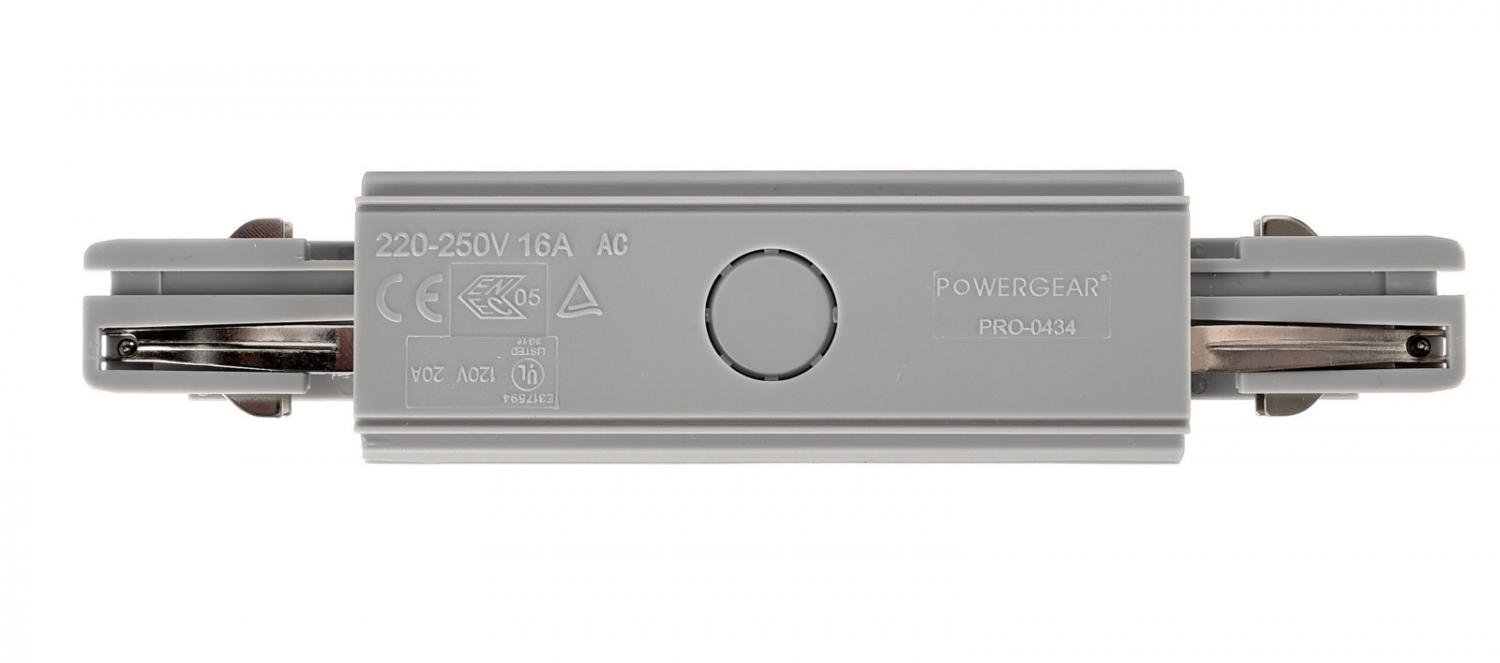 IMPR 710043 Deko-Light kolejnicový systém 3-fázový 230V D Line elektrické prodlužovací spojení možnost napájení levé-pravé 230V šedá RAL 7040 166 (obrázek 3)