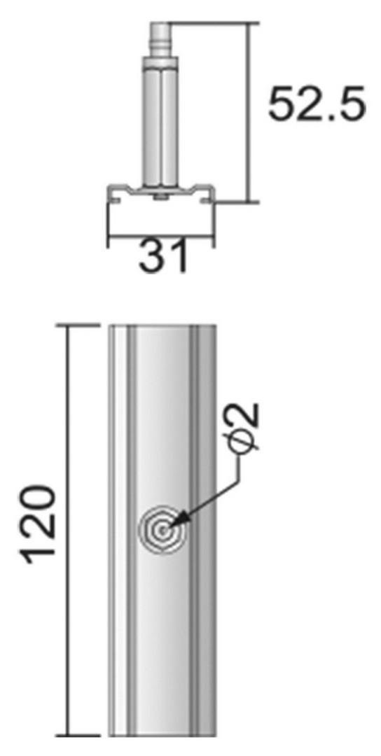 IMPR 710048 AKCE - Deko-Light kolejnicový systém 3-fázový 230V D Line závěsný držák stropní rozeta 1,5m bílá RAL 9016 120 (obrázek 5)