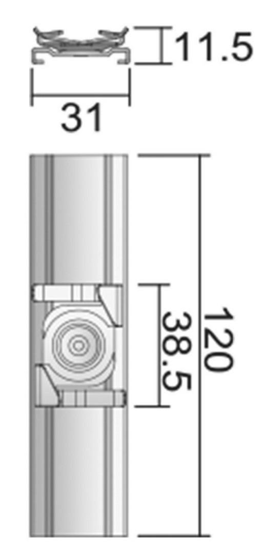 IMPR 710052 Deko-Light kolejnicový systém 3-fázový 230V D Line stropní rychloupínací držák šedá RAL 7040 120 (obrázek 13)