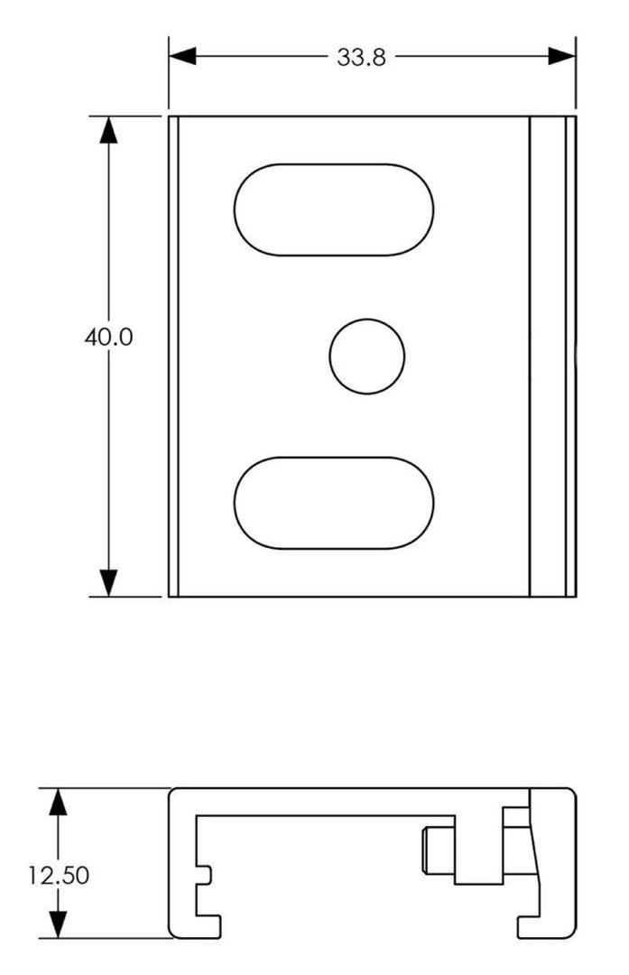 IMPR 710065 Deko-Light kolejnicový systém 3-fázový 230V D Line montážní držák na strop Flex černá RAL 9011 40 (obrázek 3)