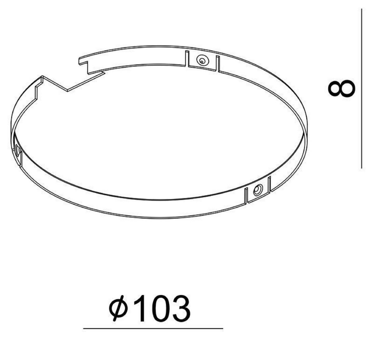 IMPR 930395 Deko-Light kryt chladiče bílá pro sérii Uni II Max (obrázek 2)