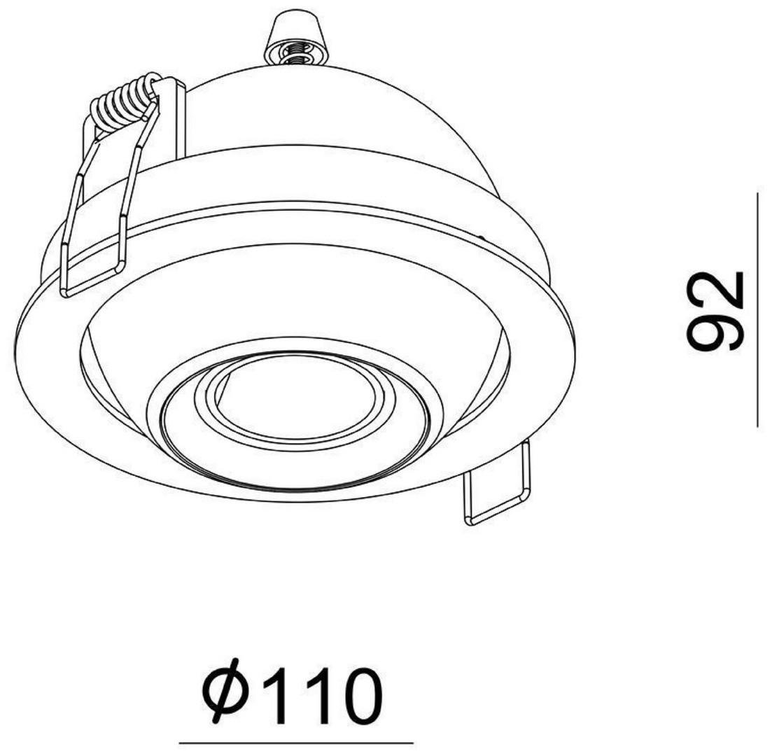 IMPR 565341 Deko-Light stropní vestavné svítidlo Bellatrix 18V DC 9W 3000 K 760 lm černá (obrázek 4)