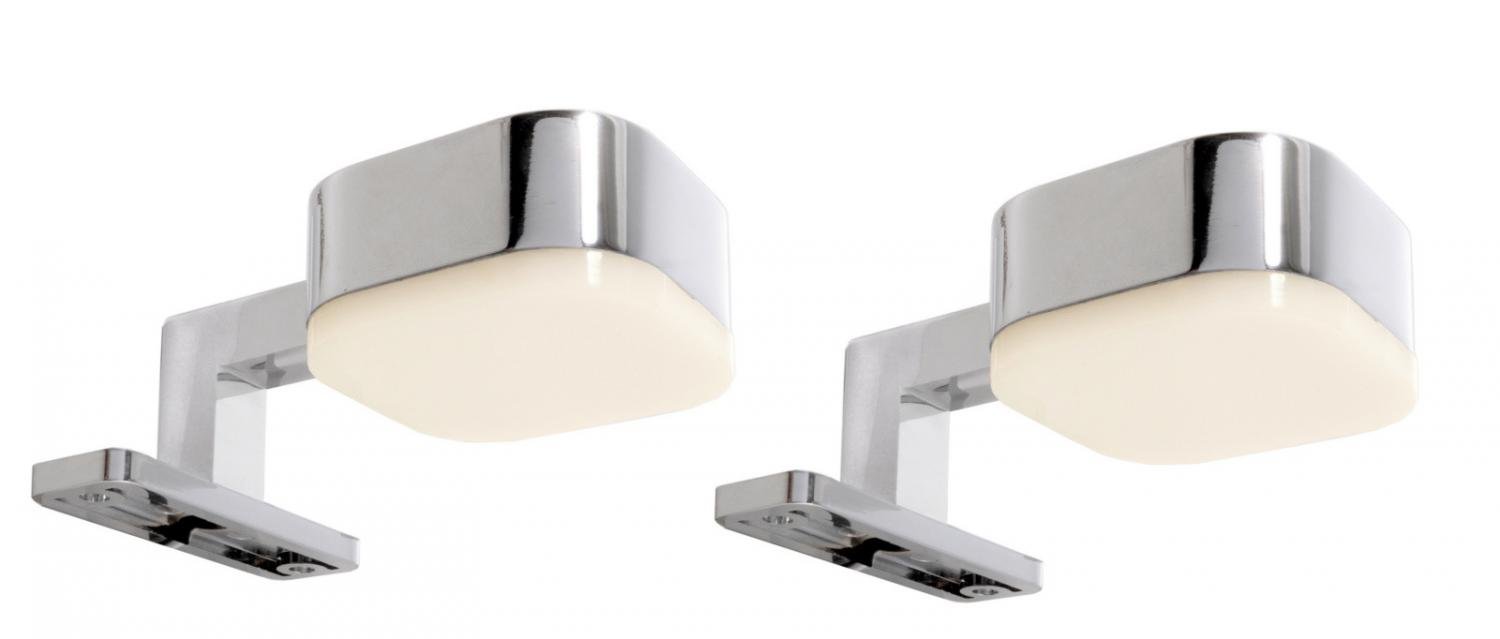 IMPR 687088 Deko-Light nábytkové přisazené svítidlo Cursa 2ks sada 230V 8,80 W 2700 K 240 lm 50 stříbrná - LIGHT IMPRESSIONS
