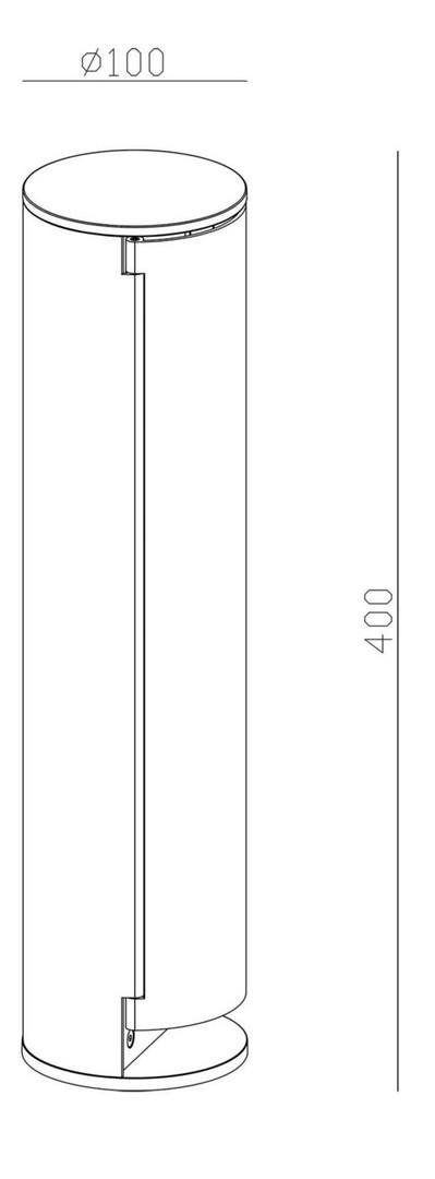 IMPR 733055 Deko-Light sloupek se zásuvkami 230V 400 tmavě šedá (obrázek 4)