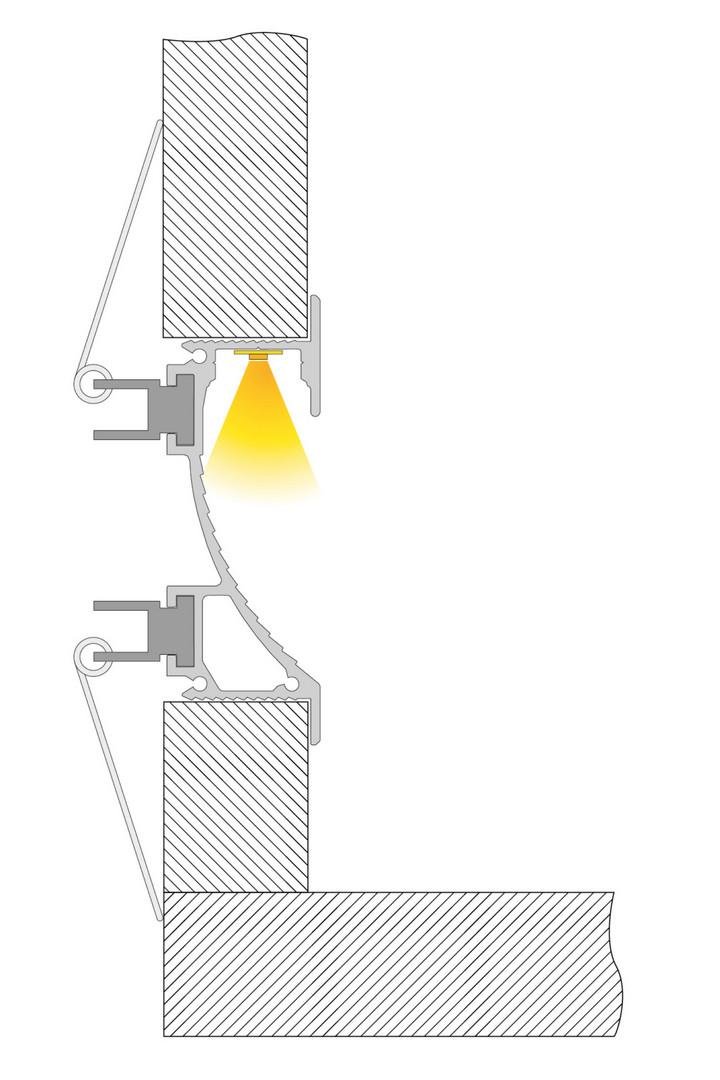 Obrázek produktu Deko-Light sádrokartonový-profil nástěnná římsa EL-02-12 stříbrná elox 3000 mm - LIGHT IMPRESSIONS 2 Obrázek produktu Deko-Light sádrokartonový-profil nástěnná římsa EL-02-12 stříbrná elox 3000 mm - LIGHT IMPRESSIONS 2