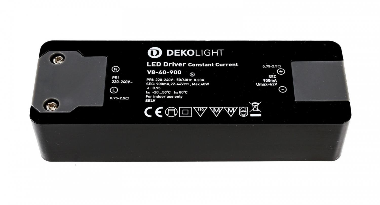IMPR 862157 Deko-Light napájení BASIC CC V8-40-900/40W konstantní proud 900 mA IP20 22-44V DC 19,80-40W - LIGHT IMPRESSIONS