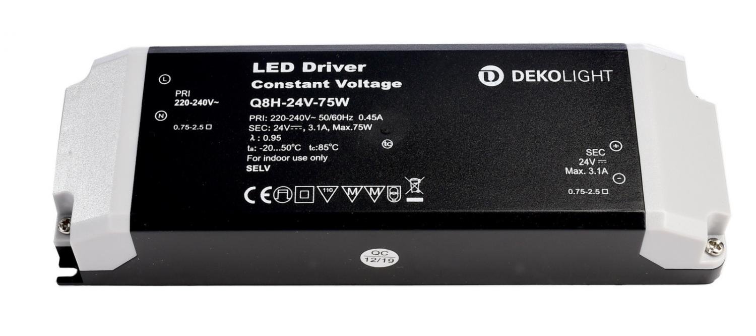 IMPR 862164 Deko-Light napájení BASIC CV Q8H-24-75W konstantní napětí 0-3100 mA IP20 24V DC 75W - LIGHT IMPRESSIONS
