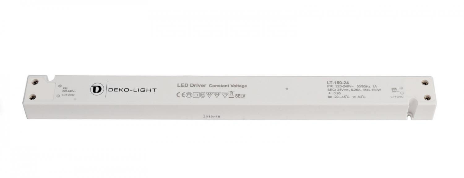 IMPR 862173 Deko-Light napájení LONG-FLAT CV LT-150-24 konstantní napětí 0-6250 mA IP20 24V DC 150W - LIGHT IMPRESSIONS