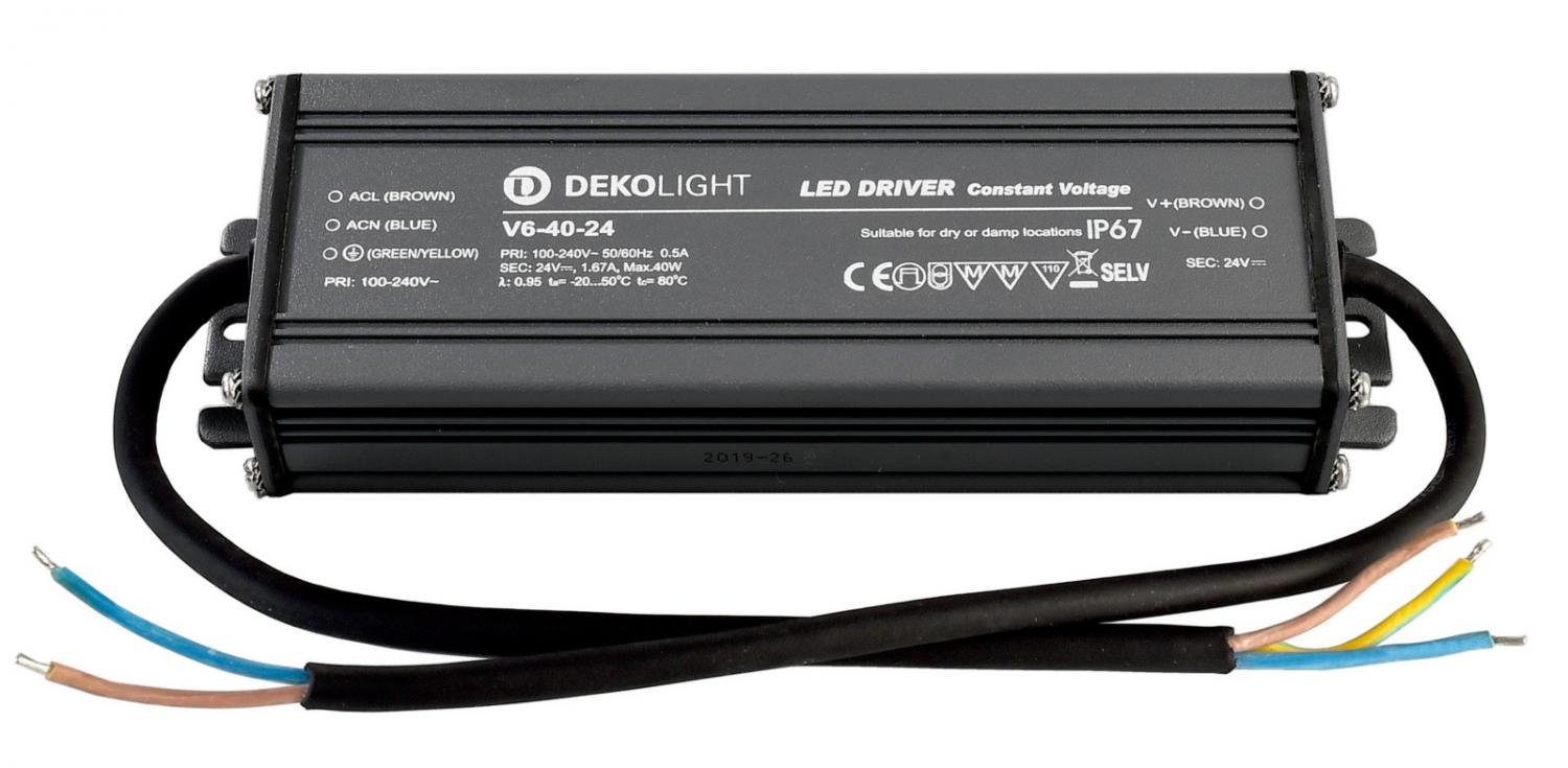 IMPR 872083 Deko-Light napájení IP CV V6-40-24 konstantní napětí 0-1670 mA IP67 24V DC 40W