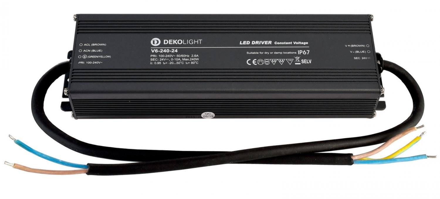 IMPR 872089 Deko-Light napájení IP CV V6-240-24 konstantní napětí 0-10000 mA IP67 24V DC 240W - LIGHT IMPRESSIONS