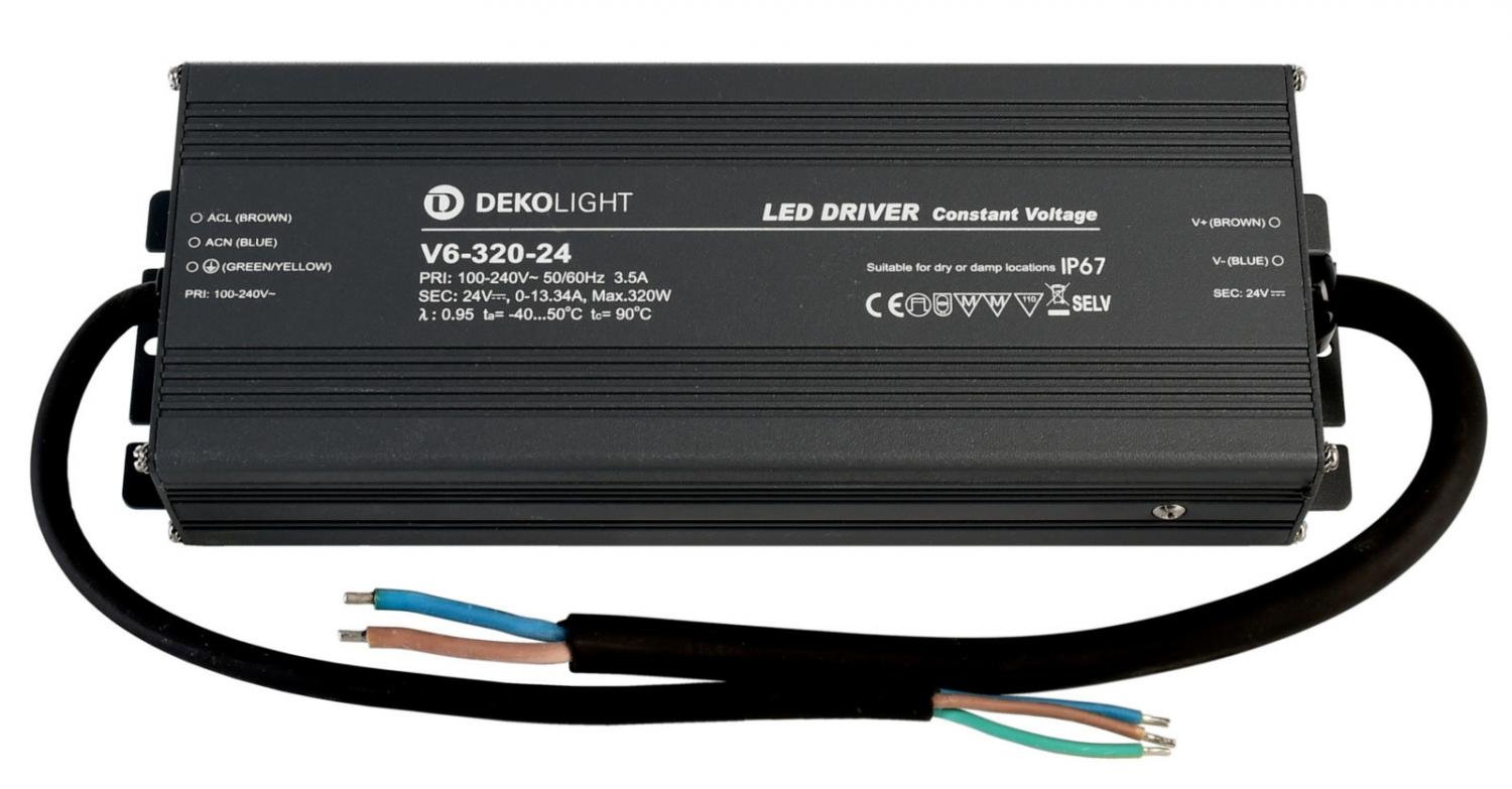 IMPR 872091 Deko-Light napájení IP CV V6-320-24 konstantní napětí 0-13340 mA IP67 24V DC 320W - LIGHT IMPRESSIONS