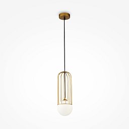Obrázek pro produkt Závěsné svítidlo Telford 25W G9 bílá zlatá kov sklo - MAYTONI