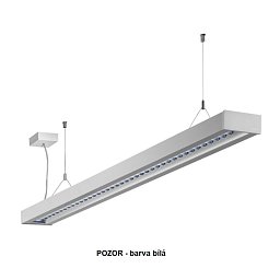 Obrázek pro produkt Závěsné svítidlo ZULI mřížka matná LED MODUL 45W 1415x125x50mm 4000K bílé - HALLA