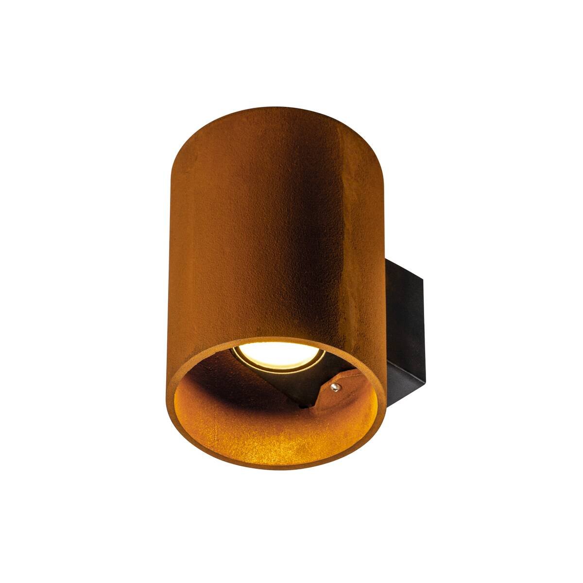 LA 1004651 RUSTY® UP/DOWN WL venkovní LED nástěnné přisazené svítidlo kulaté rezavé CCT switch 3000/4000 K - BIG WHITE (SLV)