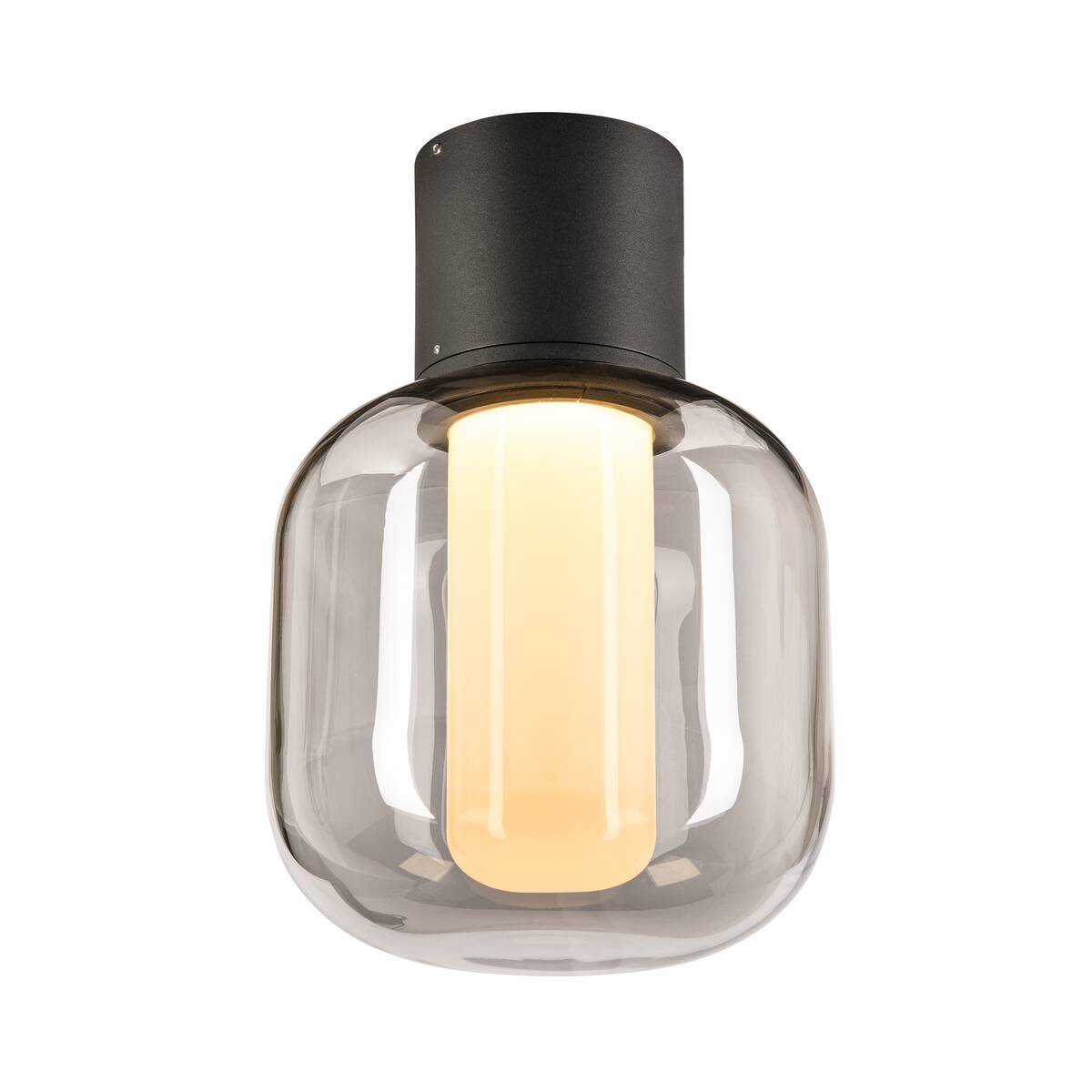 LA 1004677 OVALISK CL venkovní LED stropní přisazené svítidlo antracit CCT switch 3000/4000 K - BIG WHITE (SLV)