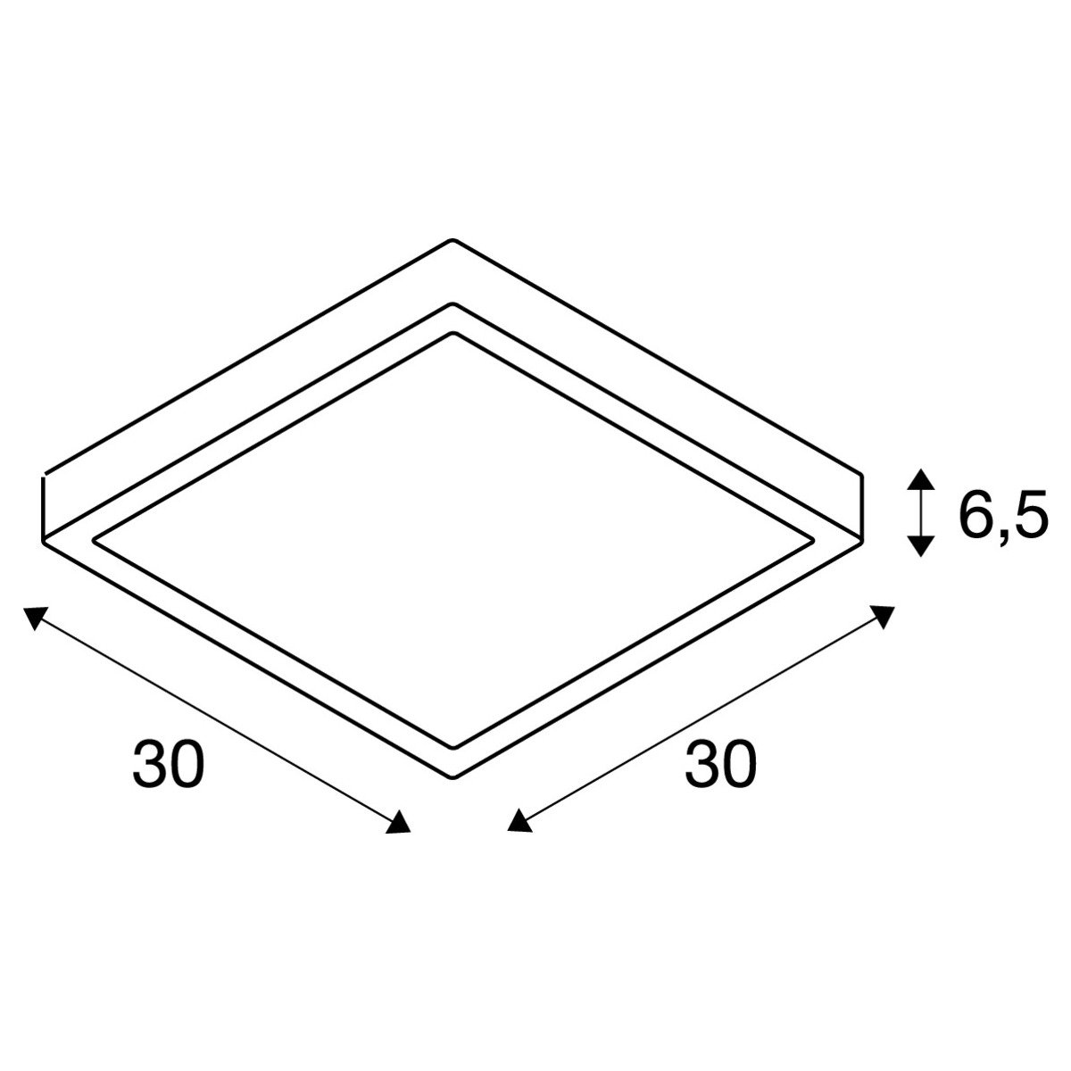 LA 1003452 AINOS SQUARE SENSOR Outdoor, nástěnné a stropní LED svítidlo, antracitové, spínač CCT 3000/4000K - BIG WHITE (SLV) (obrázek 8)