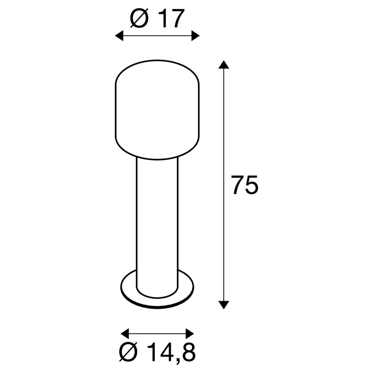 LA 1004680 OVALISK 75 FL venkovní LED stojací svítidlo antracit CCT switch 3000/4000 K - BIG WHITE (SLV) (obrázek 9)