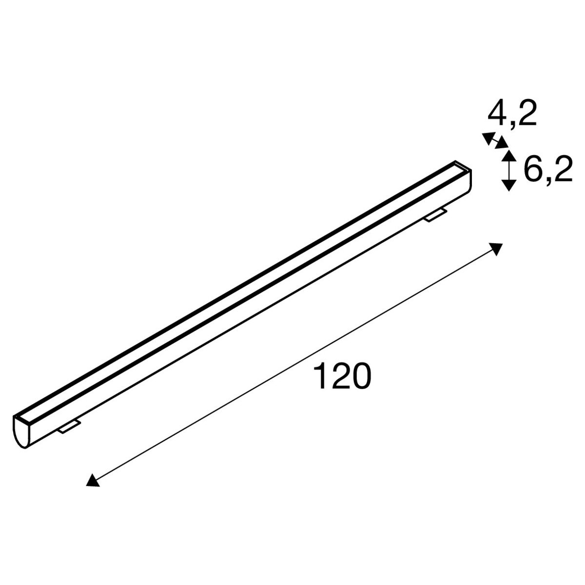 LA 1003448 GALEN 120 SP LED PROFIL venkovní Single Colour CCT switch 3000/4000 K IP67 - BIG WHITE (SLV) (obrázek 10)