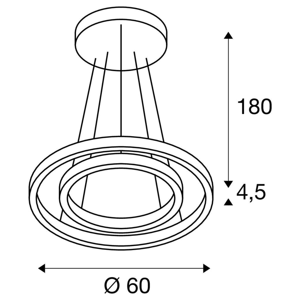 LA 1004766 ONE DOUBLE PD PHASE UP/DOWN vnitřní LED závěsné svítidlo bílé CCT switch 2700/3000 K - BIG WHITE (SLV) (obrázek 10)
