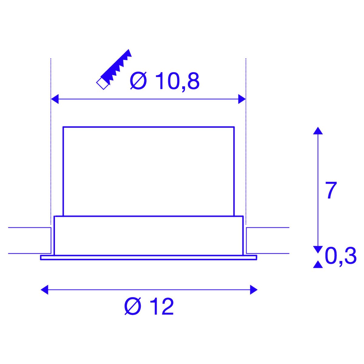 LA 1004669 OCULUS DL MOVE vnitřní LED stropní zápustné svítidlo bílé DIM-TO-WARM 2000–3000 K - BIG WHITE (SLV) (obrázek 8)
