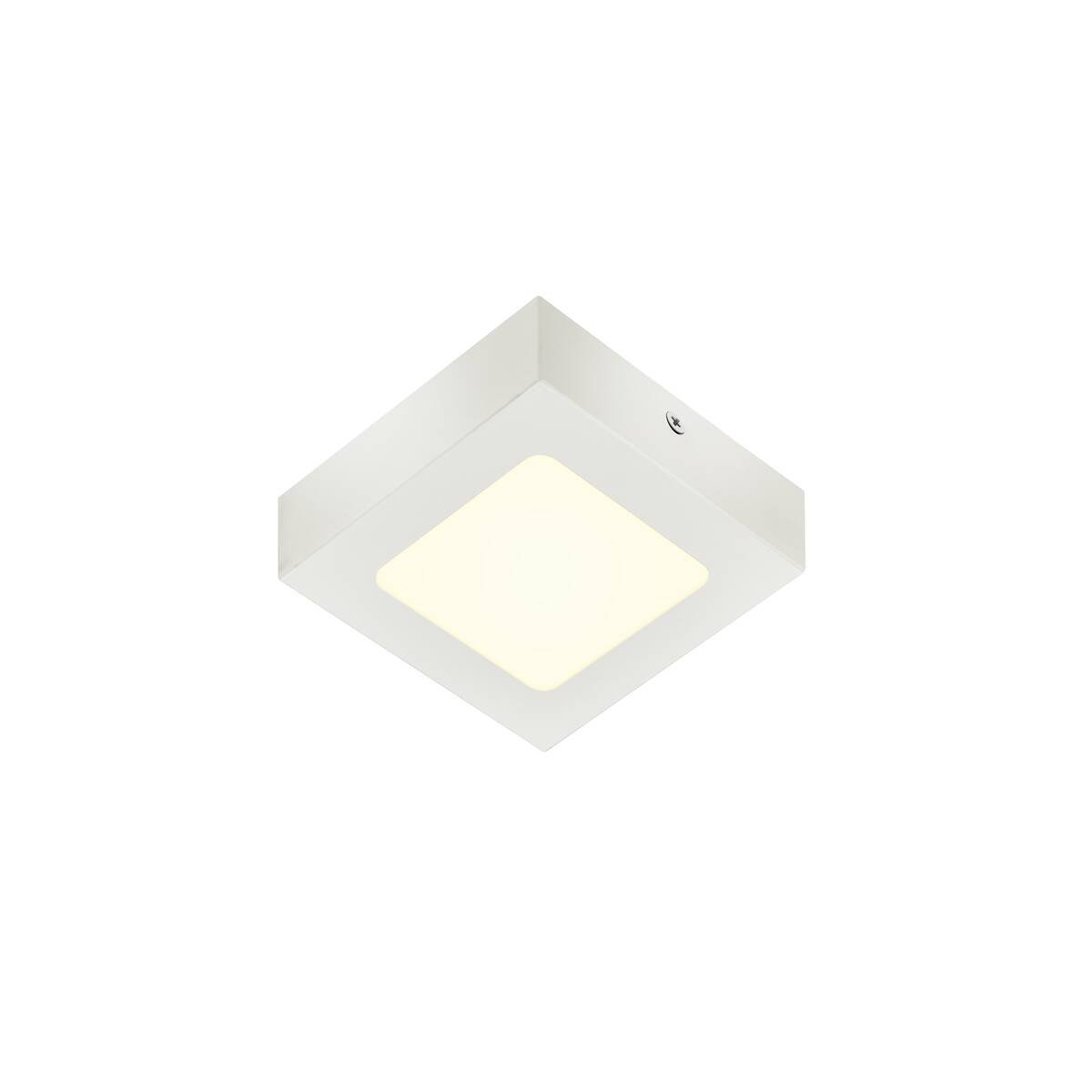 LA 1004703 SENSER 12 CW vnitřní LED nástěnné a stropní přisazené svítidlo hranaté bílé, 4000 K - BIG WHITE (SLV)