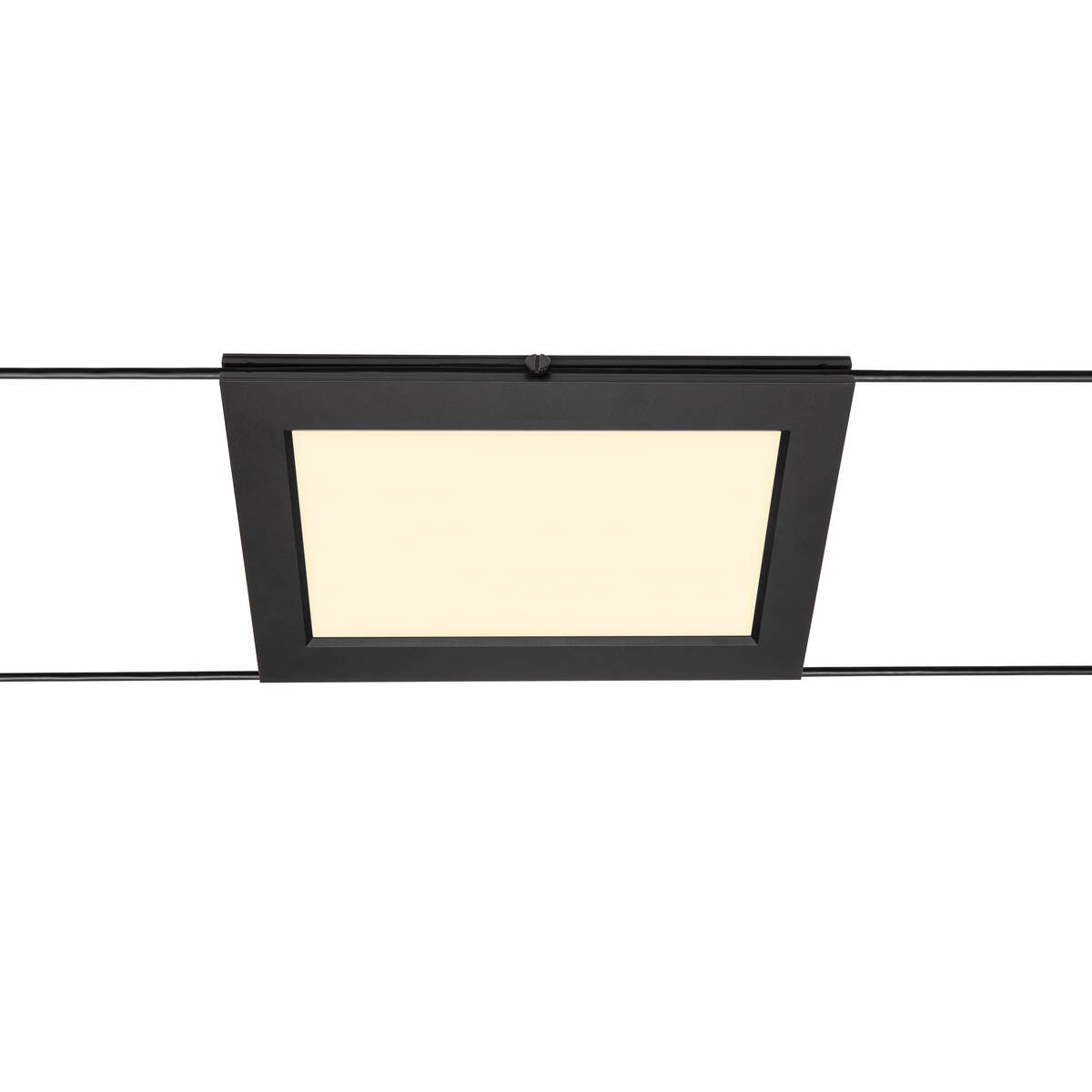 LA 1002864 PLYTTA rectangular svítidlo s lanem pro nízkonapěťový lanový systém TENSEO, 2700K, černá - BIG WHITE (SLV)