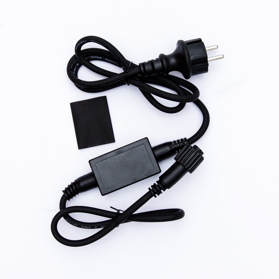 DLED EFACX11 DecoLED Zdrojový kabel exteriér, černý, 1,5m, IP67 EFACX11