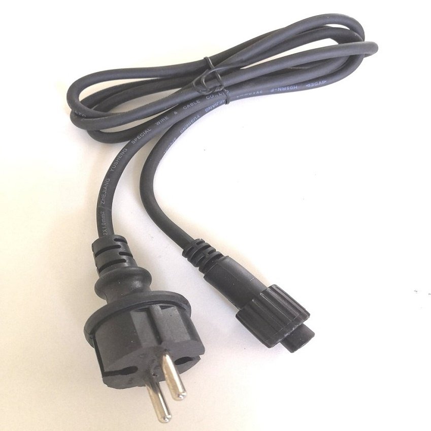decoLED Zdrojový kabel exteriér, bez AC/DC, černý, IP67