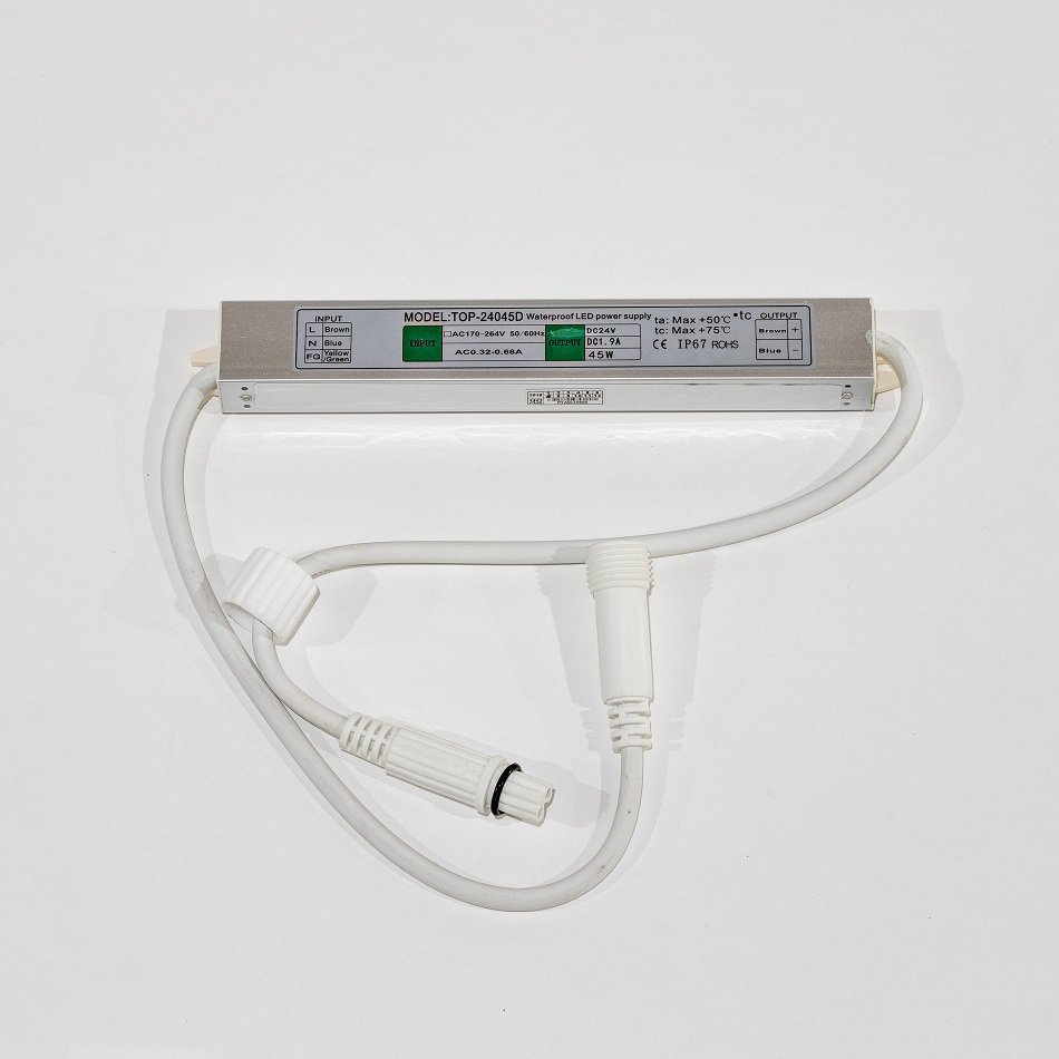 Levně DLED ETRX45 Transformátor, 24V, 45W, Power Supply, IP67