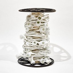 Obrázek pro produkt LZE DODAT JEN 50 M // Světelná girlanda pro žárovky s paticí E27 - 10 m, 10 objímek, bílý kabel