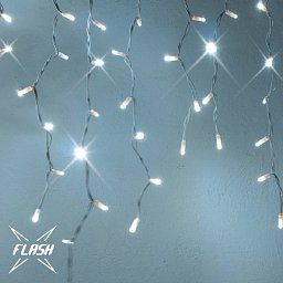 Obrázek pro produkt LED světelné krápníky, FLASH, 3x1m, ledově bílá, 174 diod, IP67