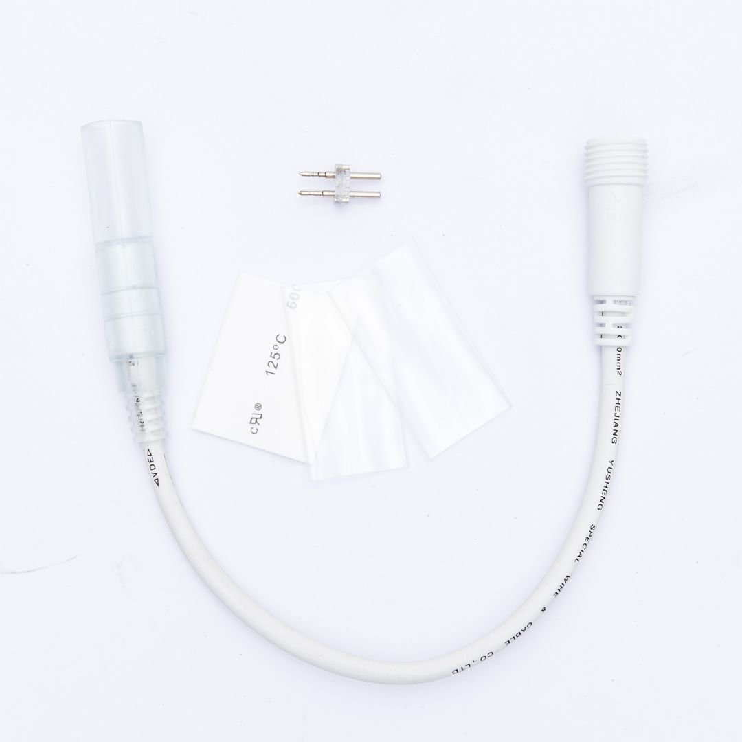 DLED LEDRLX21 Prodlužovací kabel pro světelné hadice 0,25m, bílý, samčí, IP67
