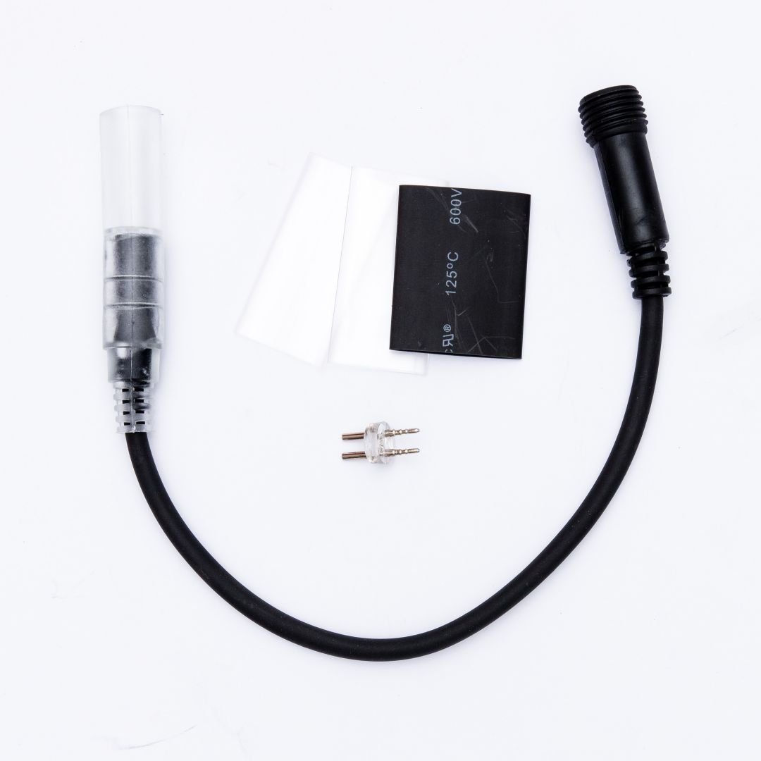 DLED LEDRLX21B Prodlužovací kabel pro světelné hadice 0,25m, černý, samčí,IP67