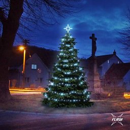 Obrázek pro produkt LED světelná sada na stromy vysoké 3-5m, ledová bílá s Flash