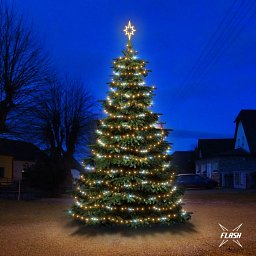 Obrázek pro produkt LED světelná sada na stromy vysoké 6-8m, teplá bílá s Flash