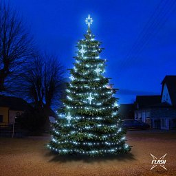 Obrázek pro produkt LED světelná sada na stromy vysoké 6-8m, ledová bílá s Flash, dekory EFD15S2