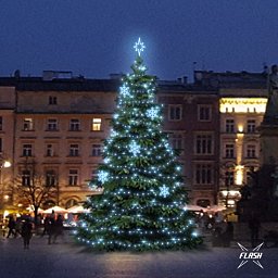 Obrázek pro produkt LED světelná sada na stromy vysoké 9-11m, ledová bílá s Flash, dekory EFD05