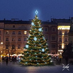 Obrázek pro produkt LED světelná sada na stromy vysoké 9-11m, teplá bílá s Flash, ledové dekory EFD05