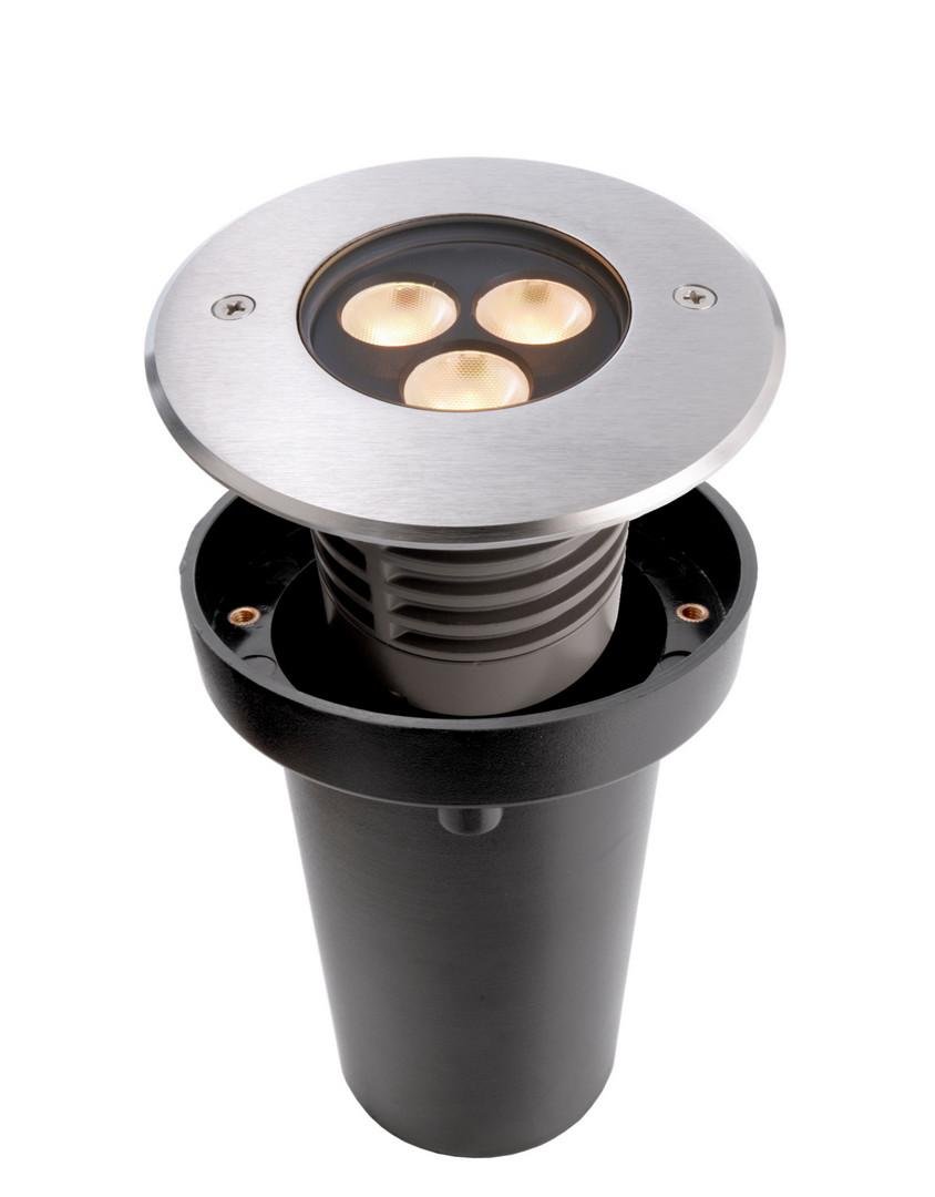 IMPR 100133 LED Zápustné zemní svítidlo 3x3W teplá bílá kulaté pojezdové - LIGHT IMPRESSIONS