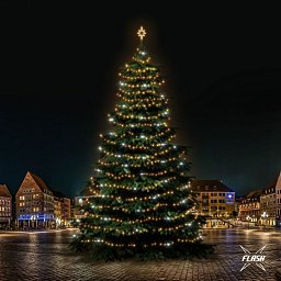 Obrázek pro produkt LED světelná sada na stromy vysoké 21-23m, teplá bílá s Flash