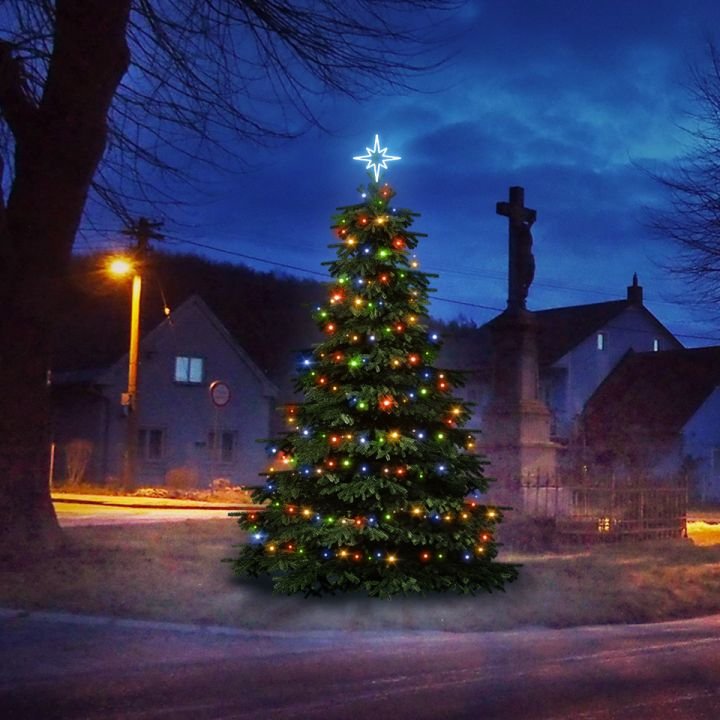 DLED TRS101M LED světelná sada na stromy vysoké 3-5m, barevná