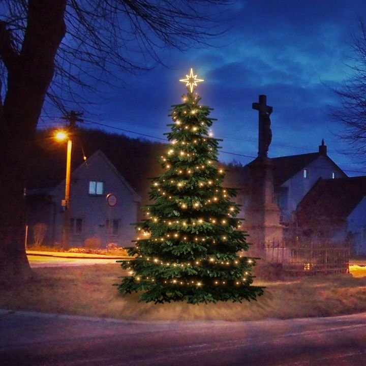 DLED TRS101W LED světelná sada na stromy vysoké 3-5m, teplá bílá