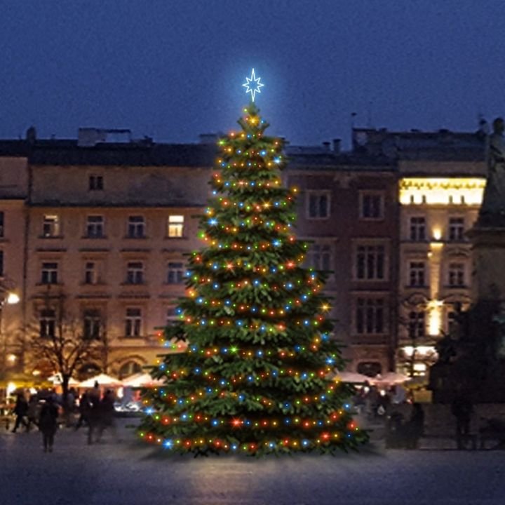 DLED TRS201M LED světelná sada na stromy vysoké 6-8m, barevná